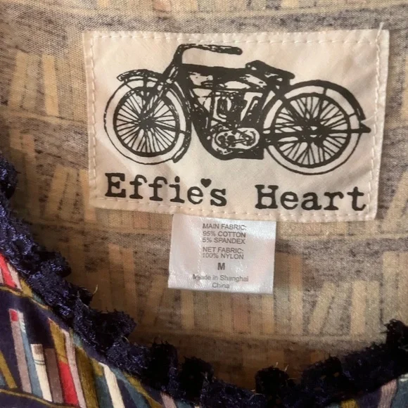 Effie's Heart Multicolored Bookshelf Print Dress - Picture 6 of 6